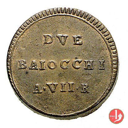 due baiocchi (A. VII R) 1799 (Perugia ?)