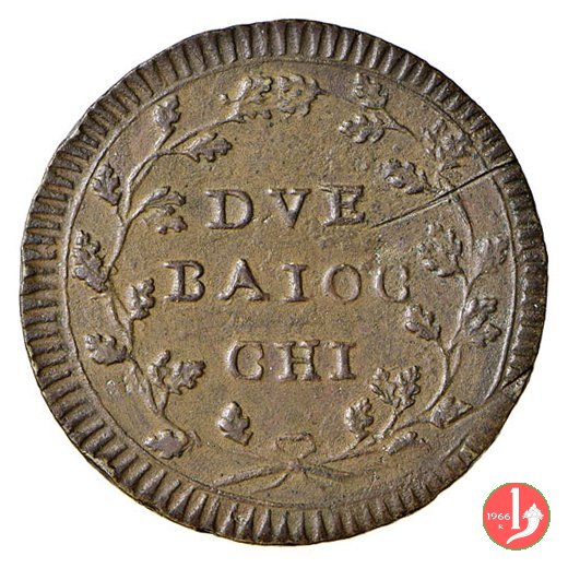due baiocchi (senza sigla incisore) 1798-1799 (Roma)
