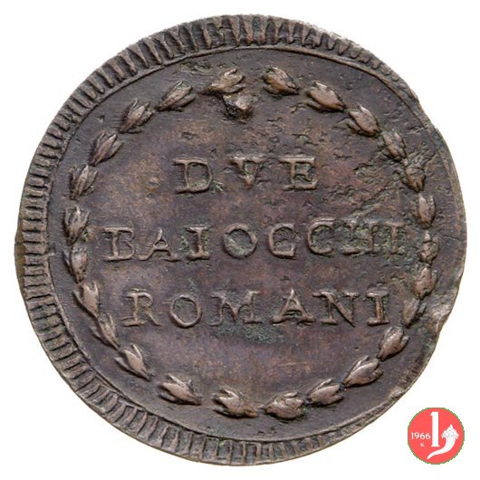 due baiocchi (con "Romani") 1798-1799 (Roma)