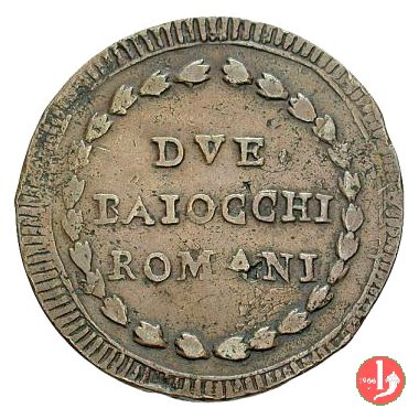 due baiocchi (con "Romani") 1798-1799 (Roma)