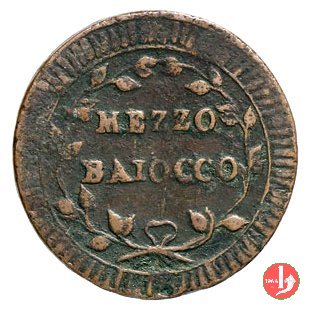 mezzo baiocco 1798-1799 (Roma)