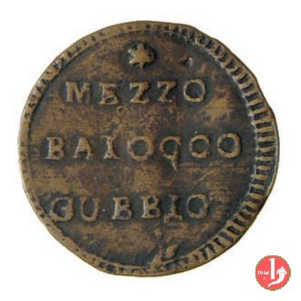 mezzo baiocco 1798 (Gubbio)