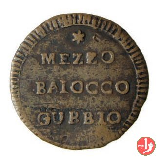 mezzo baiocco 1798 (Gubbio)