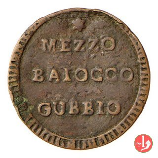 mezzo baiocco 1798 (Gubbio)