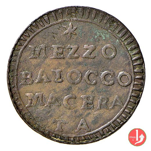 mezzo baiocco 1798 (Macerata)