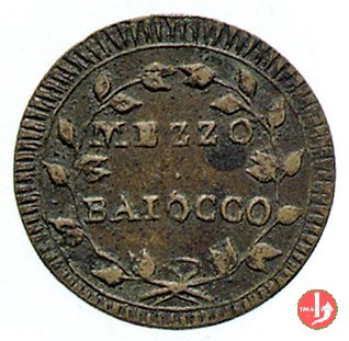 mezzo baiocco 1798-1799 (Roma)