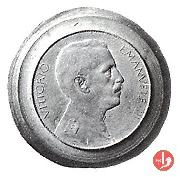 progetto 20 lire 1906 in metallo dorato 1906 (Johnson)