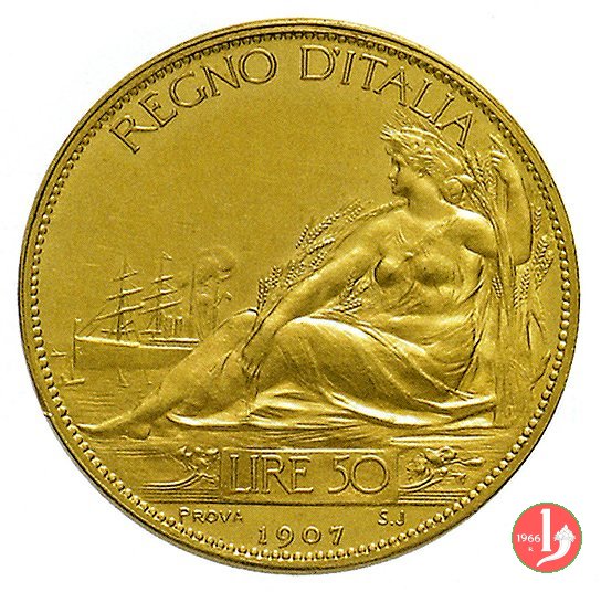 progetto 50 lire 1907 1907 (Johnson)