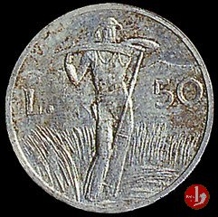 progetto 100/50 lire 1947 (albero/contadino) 1948 (Roma)