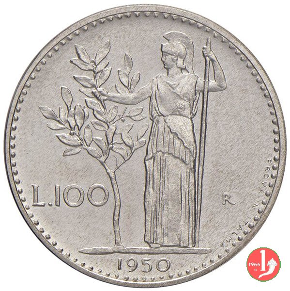 prova 100 lire 1950 in italma 1950 (Roma)