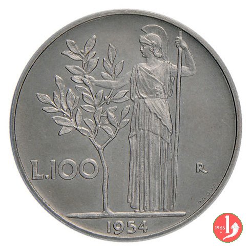 prova 100 lire 1954 1954 (Roma)