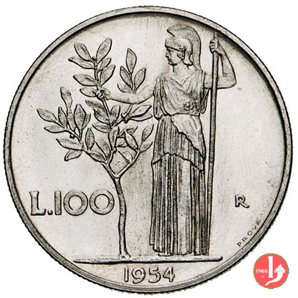 prova 100 lire 1954 1954 (Roma)