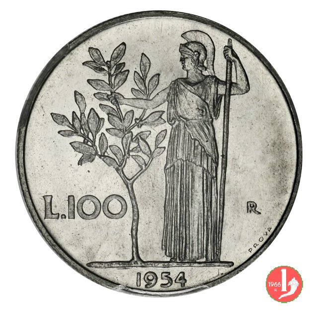 prova 100 lire 1954 1954 (Roma)