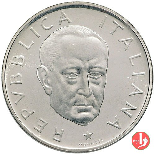 prova 100 lire 1974 (Marconi) in argento 1974 (Roma)