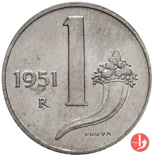 prova 1 lira 1951 1951 (Roma)