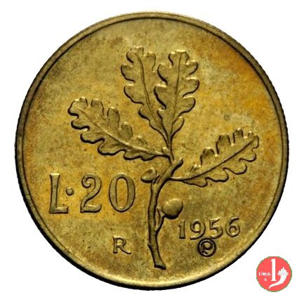 prova 20 lire 1956 1956 (Roma)