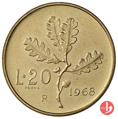 prova 20 lire 1968 1968 (Roma)