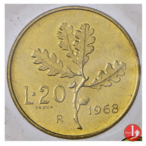 prova 20 lire 1968 1968 (Roma)