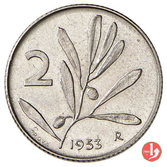 prova 2 lire 1953 1953 (Roma)