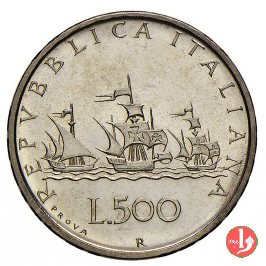 prova 500 lire 1957 (Caravelle) 1957 (Roma)