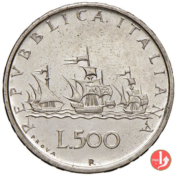 prova 500 lire 1957 (Caravelle) 1957 (Roma)