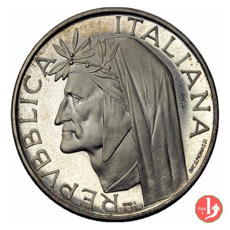 prova 500 lire 1965 (Dante) 1965 (Roma)