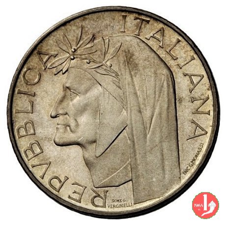 prova 500 lire 1965 (Dante) 1965 (Roma)