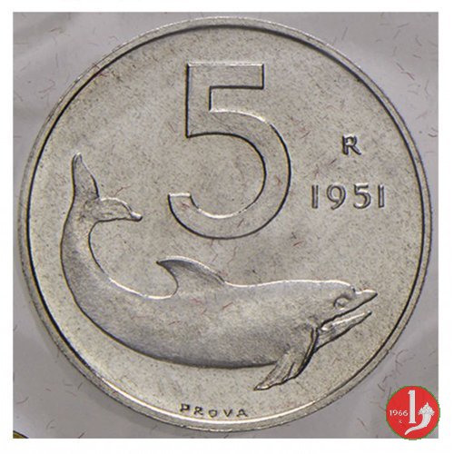 prova 5 lire 1951 1951 (Roma)