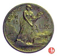 prova in alluminio 20 lire 1906-1907 1906-1907 (Johnson)