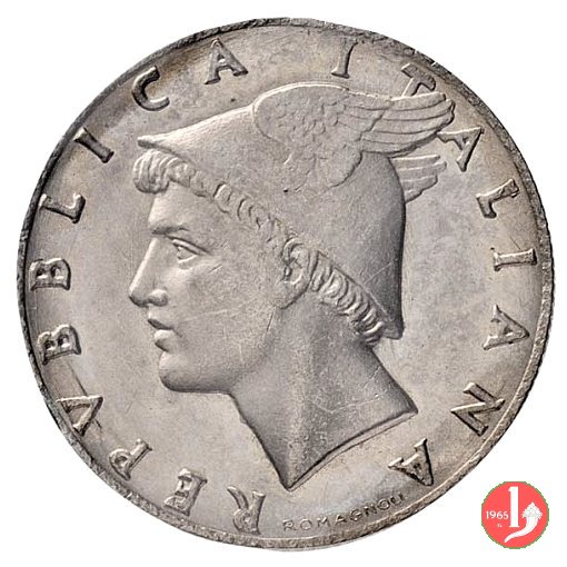 prova tecnica 50 lire 1950 in nichel (Mercurio) 1950 (Roma)