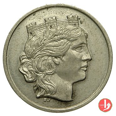 saggio per monetazione alluminio-magnesio (1 lira) 1946 (Johnson)