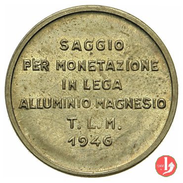 saggio per monetazione alluminio-magnesio 1946 (Johnson)