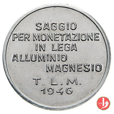 saggio per monetazione alluminio-magnesio 1946 (Johnson)