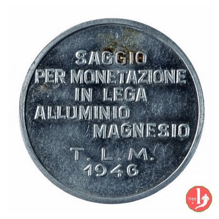 saggio per monetazione alluminio-magnesio 1946 (Johnson)