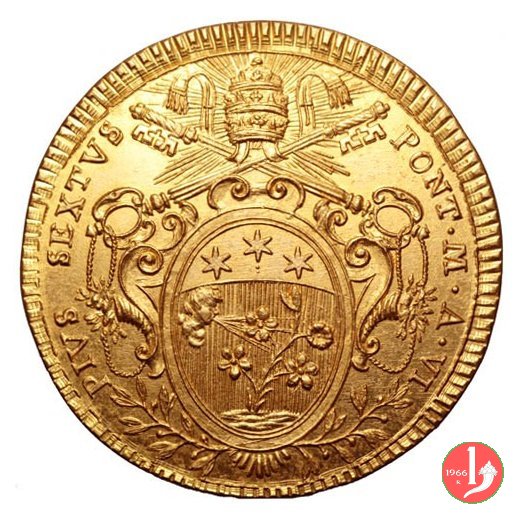 scudo romano in oro 1799 (Ancona)
