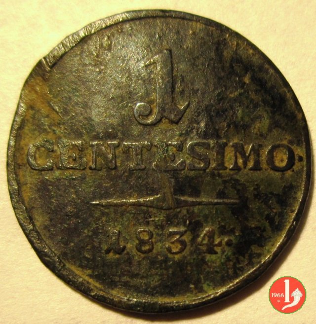 1 centesimo 1834 (Venezia)