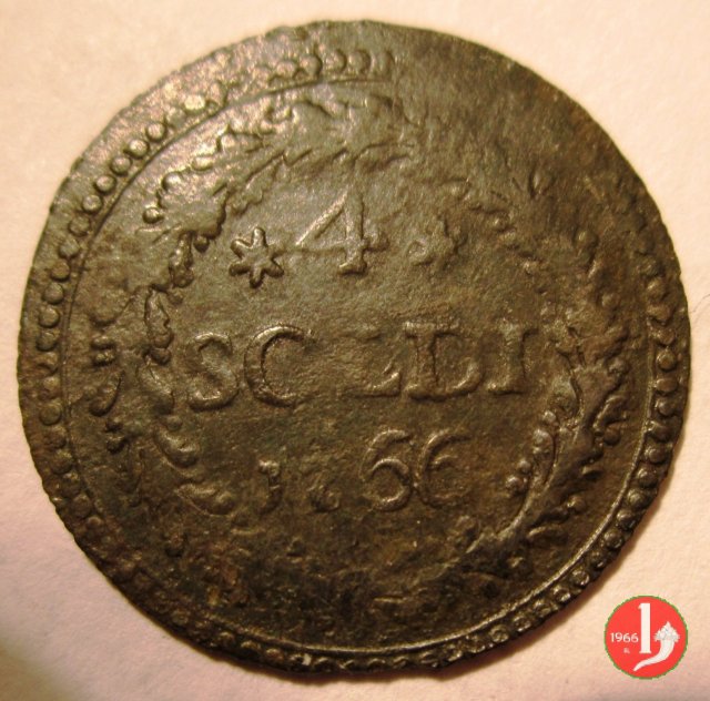 4 soldi o quatrinu 1766 (Murato)