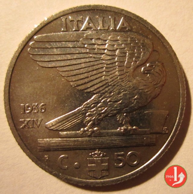 50 centesimi impero 1936 (Roma)