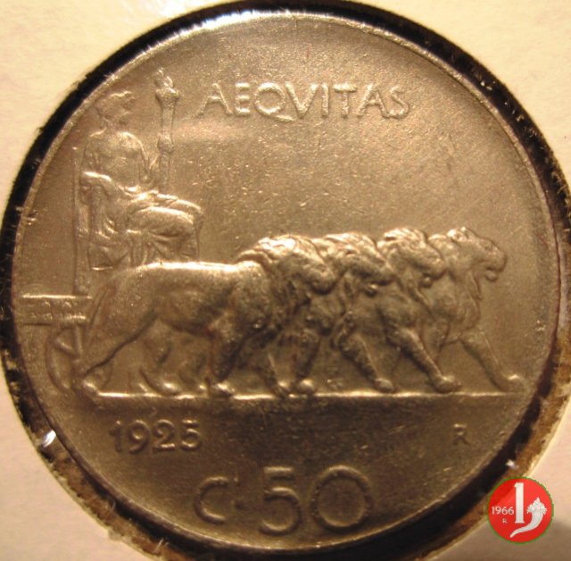 50 centesimi leoni 1925 (Roma)