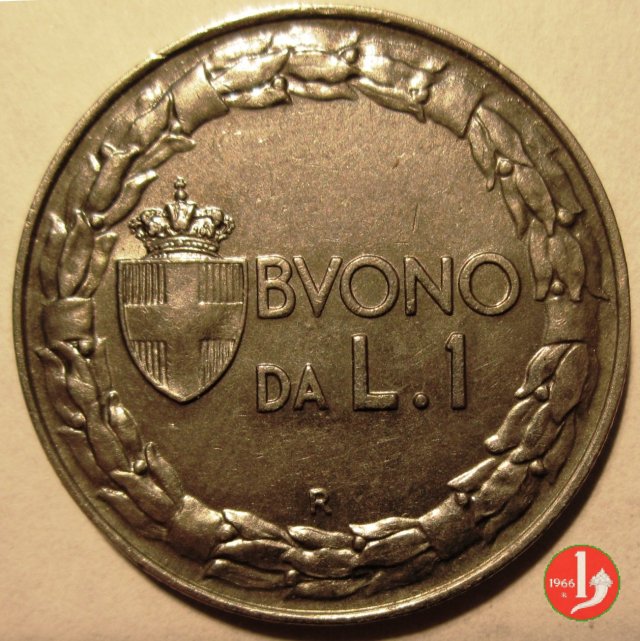 Buono da 1 lira 1928 (Roma)