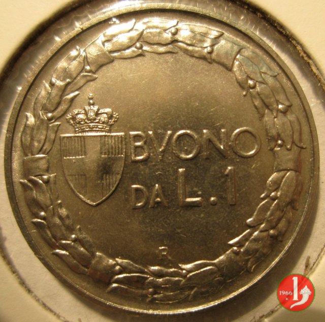 prova buono da 1 lira 1921 (Roma)