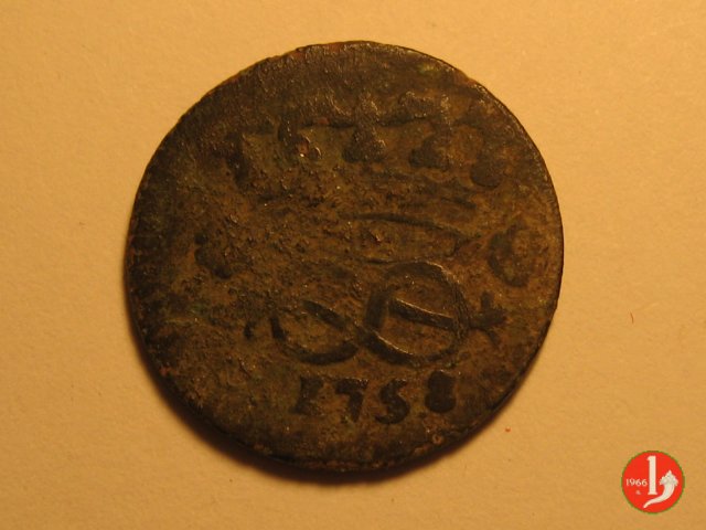 2 Denari 1758 (Torino)