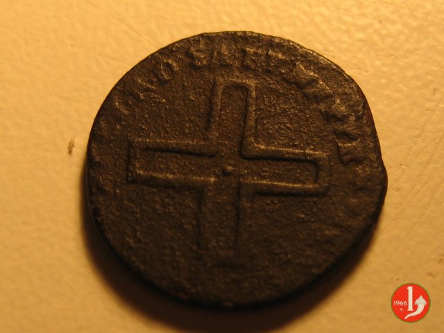 2 denari II tipo 1727 (Torino)