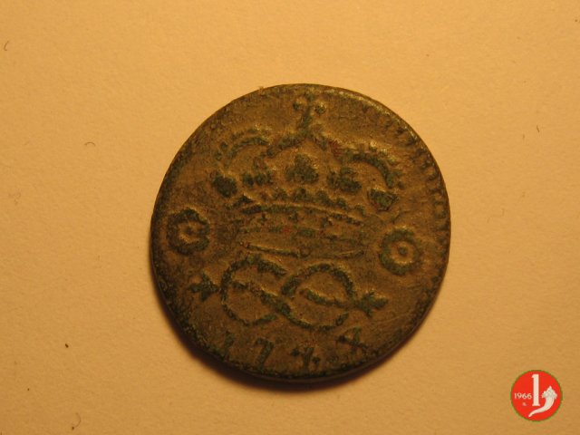 2 denari 1744 (Torino)