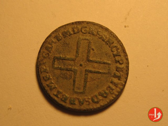 2 denari 1744 (Torino)