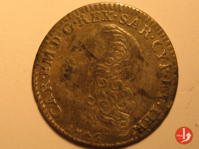 5 Soldi III tipo 1746 (Torino)