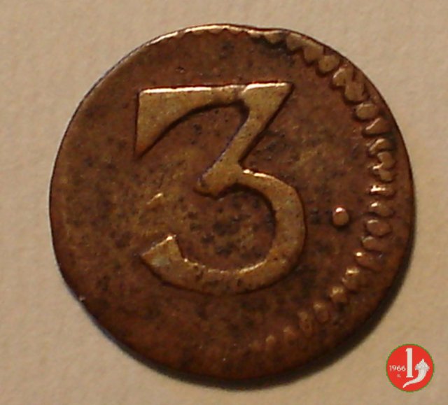 3 denari nuovi 1781-1783