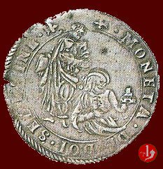 Da due sedicine con San Giovanni e altro santo in ginocchio  (Pesaro)