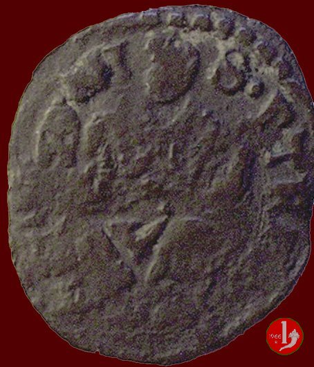 Quattrino (chiavi a tutto campo e legenda nel giro - S.Petrvs con la Città) 1566-1572 (Fano)