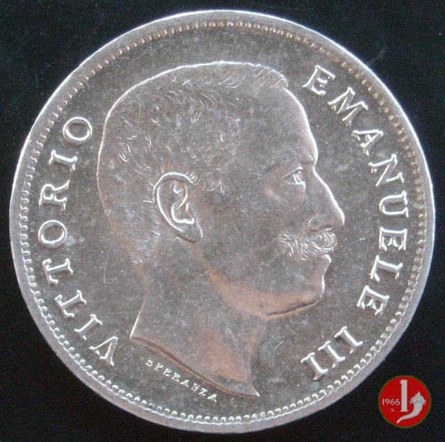 1 lira aquila sabauda 1907 (Roma)